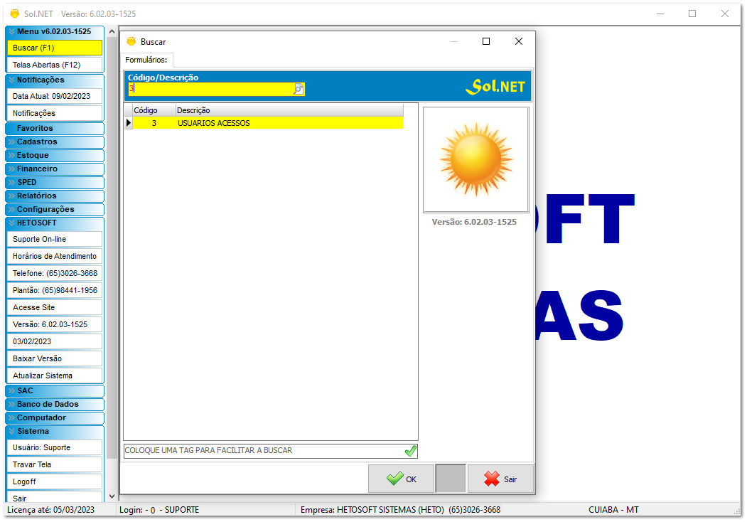 6.2.2. Cadastro de digital