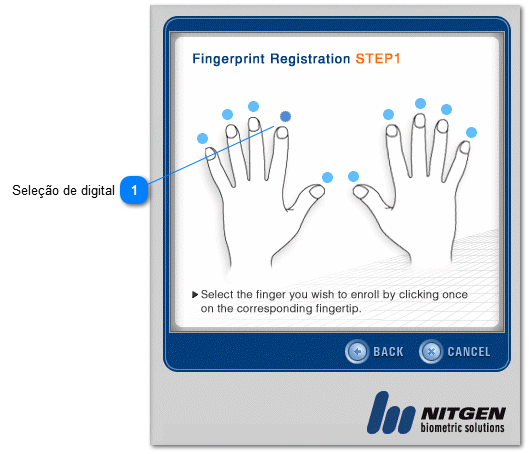 6.2.2. Cadastro de digital