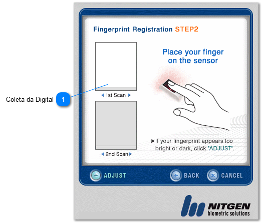 6.2.2. Cadastro de digital