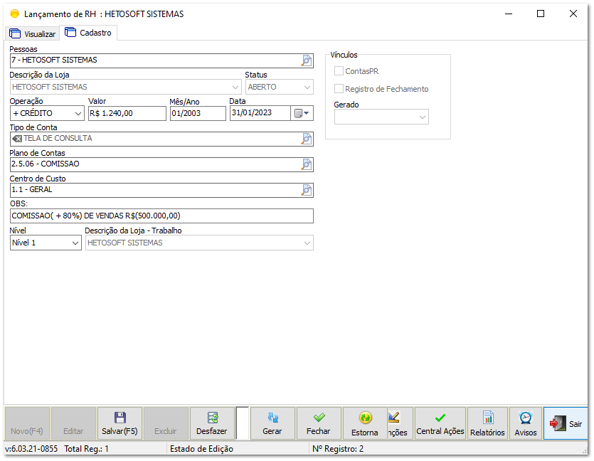 6.11.5. Cálculo automático - RH