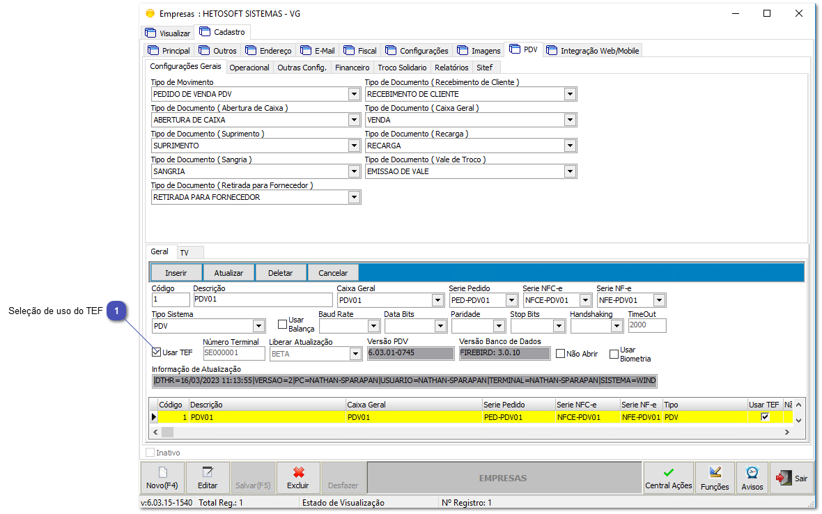 4.10.3. Como configurar o PDV?