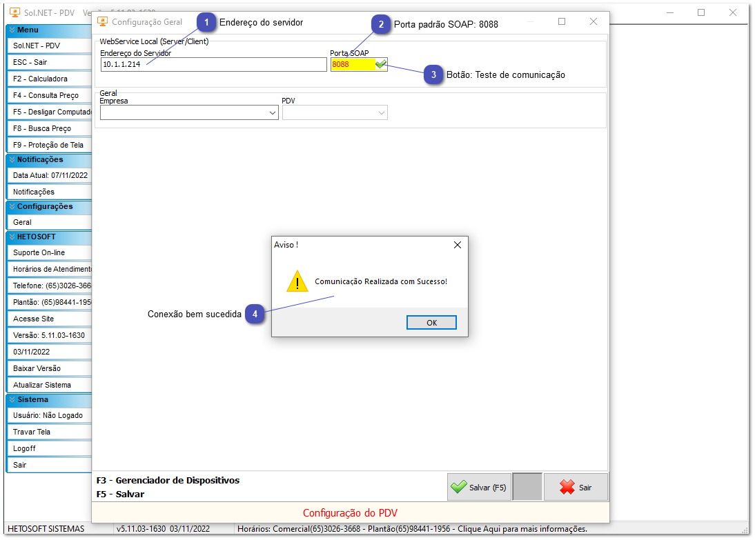 2.4.1. Comunicação SolTV - SERVIDOR