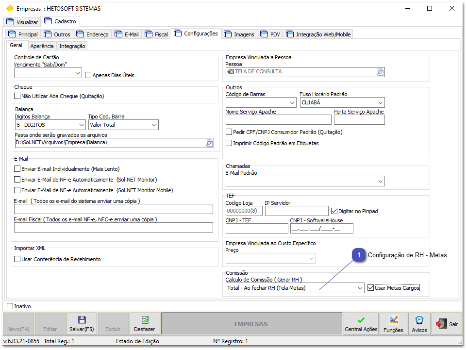 6.11.1. Configuração - Empresas