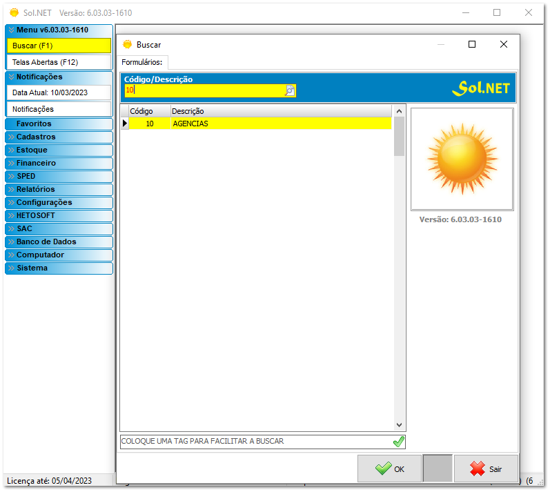 6.6.1. Configuração Bancária