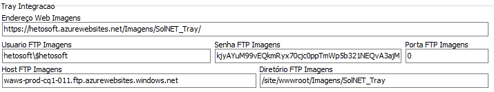 2. Credenciais de acesso a Tray