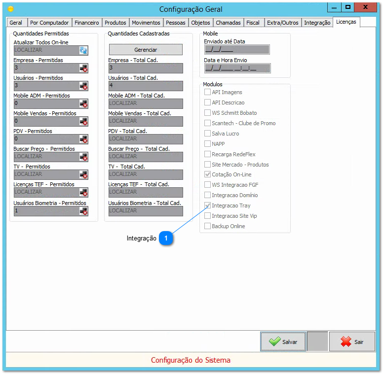 4.8.1. Configuração da Integração