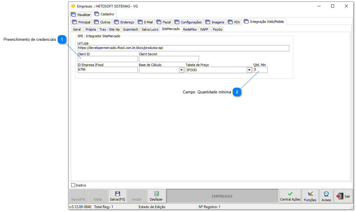 4.4.1.2. Configuração de Empresa