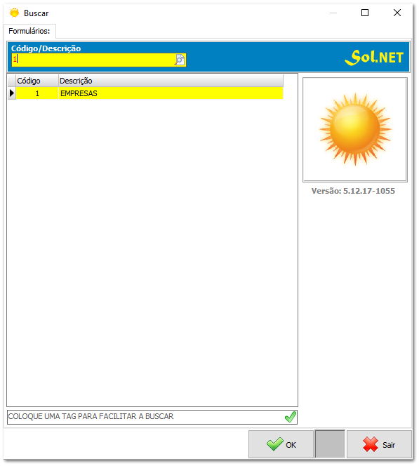 4.1.1. Configuração de Parametros - Empresa 