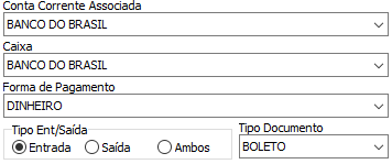 1. Seleção de dados Bancários