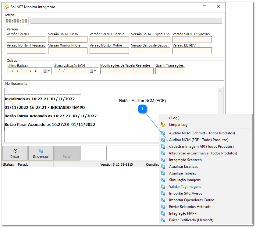 4.11.2. Configuração do Webservice FGF