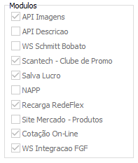 1. Modulos de licença