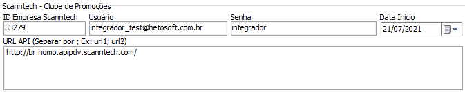 1. Preenchimento das credenciais 