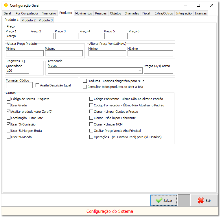 6.14.1. Configuração e cálculos