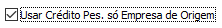 1. Checkbox: Usar Crédito
