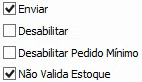 1. Seleção de envio para Tray