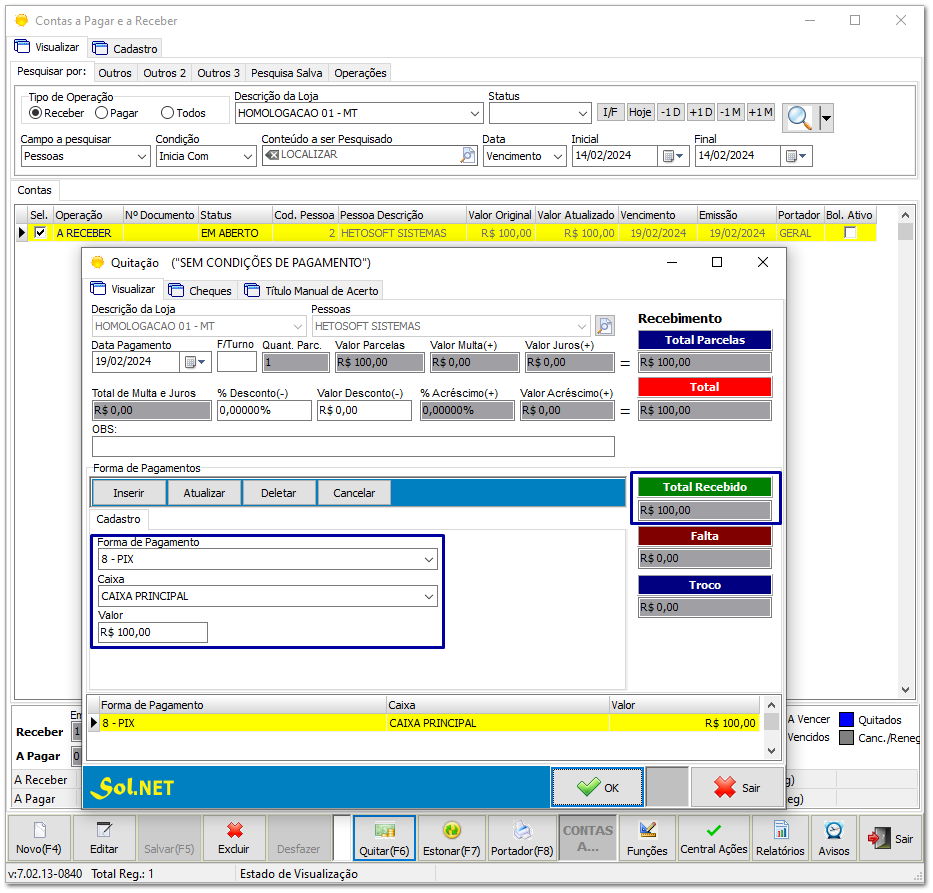 6.15.1. Configurações CashBack