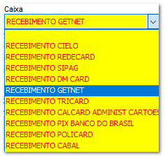 4.3.4. Configurações de Taxas e Tarifas - Forma de pagamento