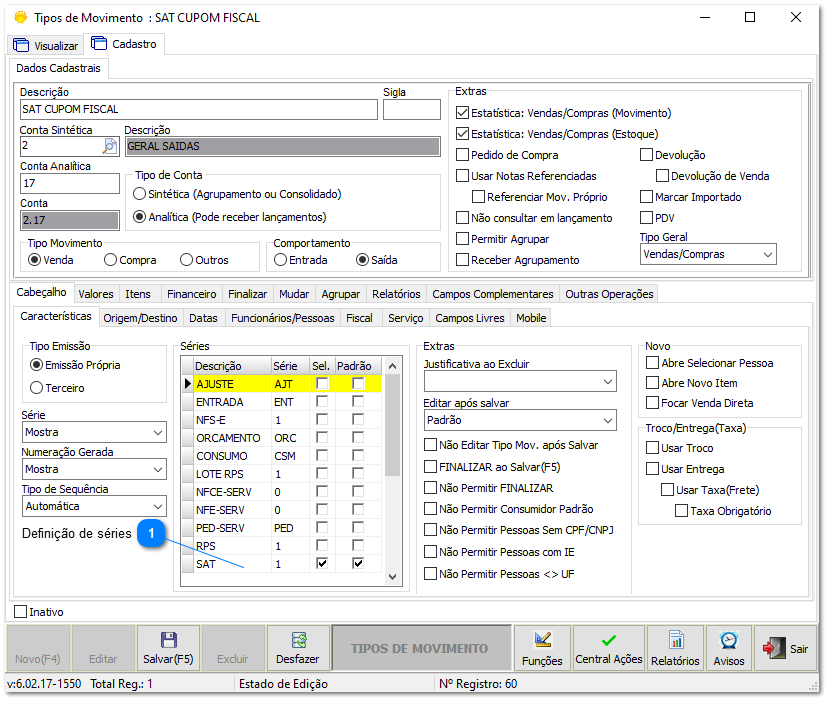 2.2.3.4. Configurações para uso do modelo SAT