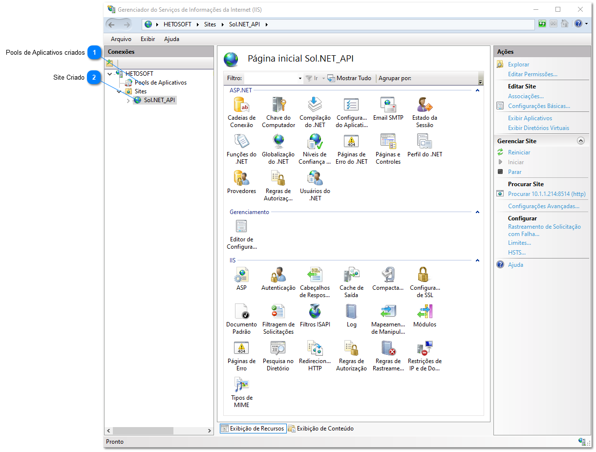 3.1.4. Configurando o IIS
