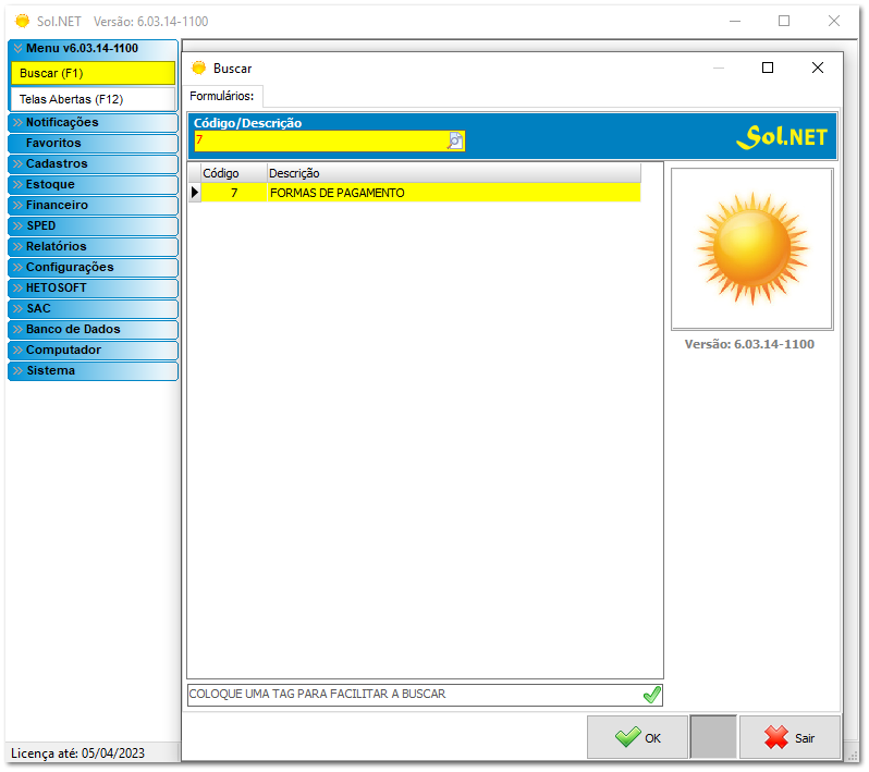 6.8.2. Configurar forma de pagamento