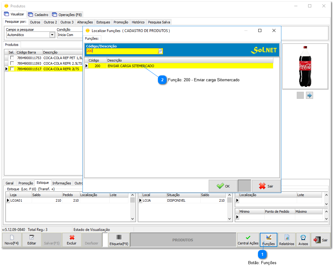4.4.2. Envio de dados ao Ifood (Sitemercado)