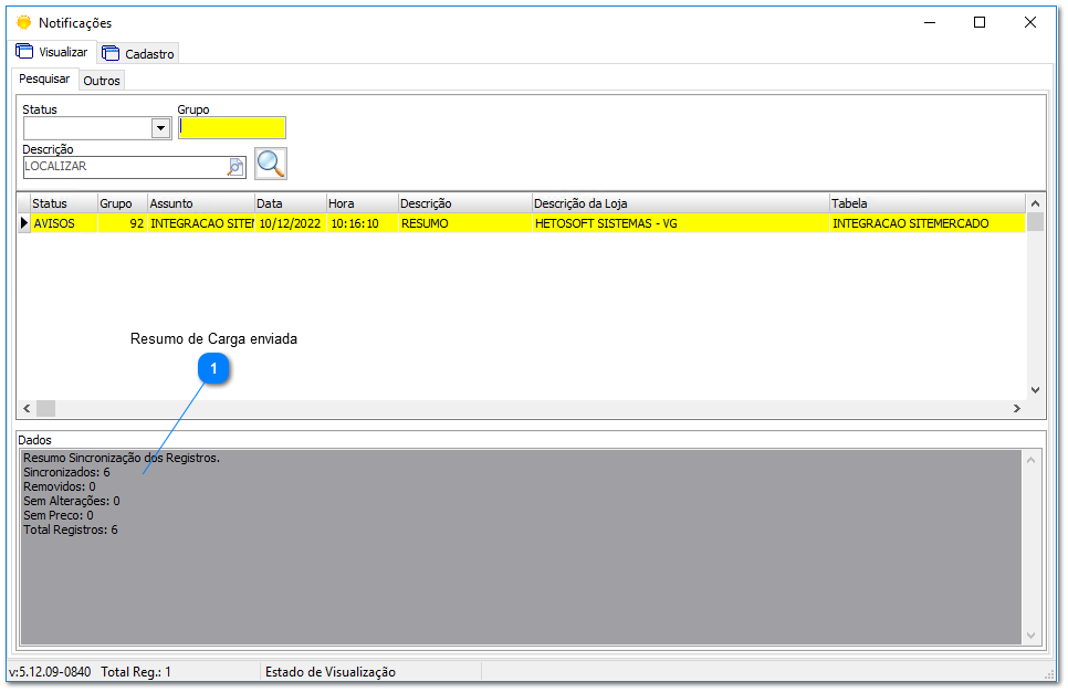 4.4.2. Envio de dados ao Ifood (Sitemercado)