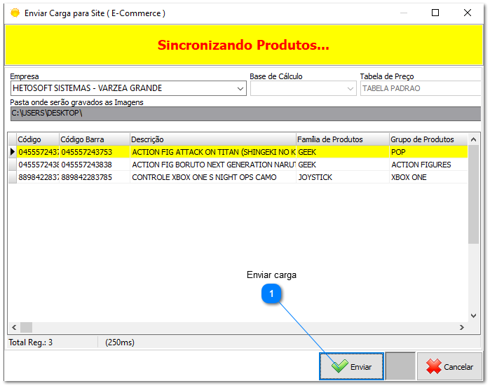 4.9.4. Envio de dados via API (SiteVIP)