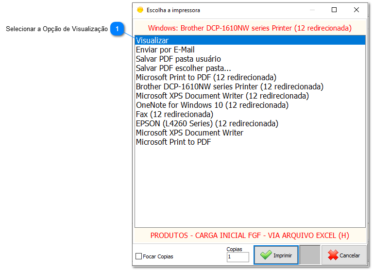 4.11.1. Exportação  de dados via Excel
