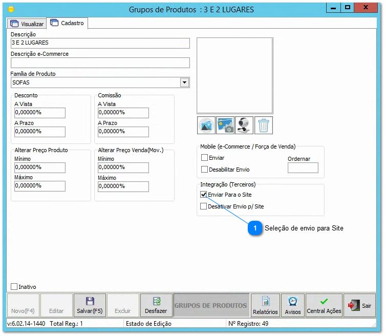 4.8.2. Família de produtos / Grupo de produtos
