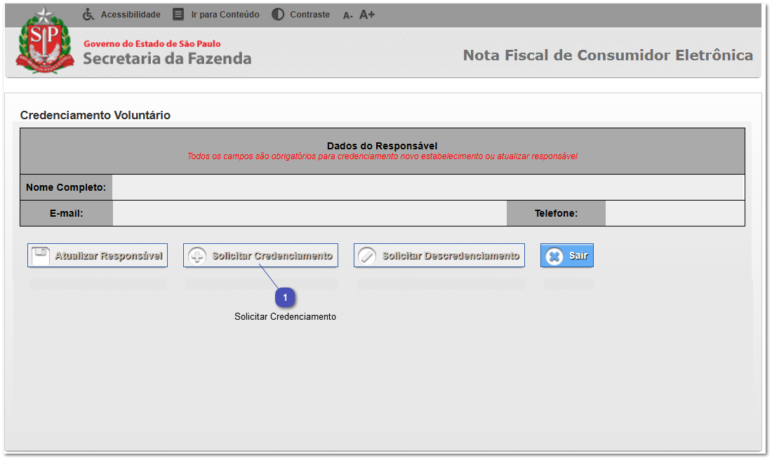 6.17. Gerar Código de Segurança e Token - SP