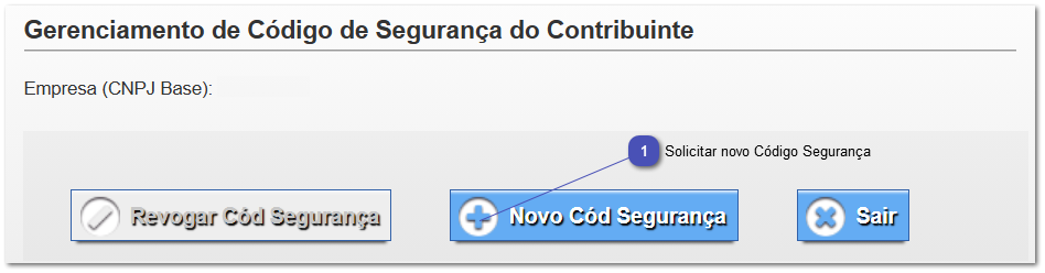 6.17. Gerar Código de Segurança e Token - SP