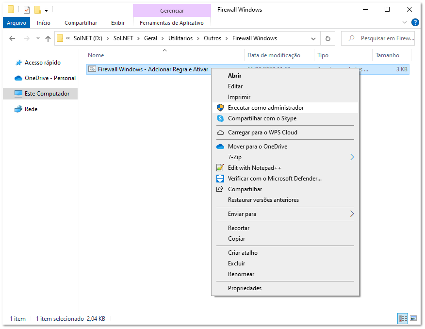 3.1.1. Habilitar / Criar IIS