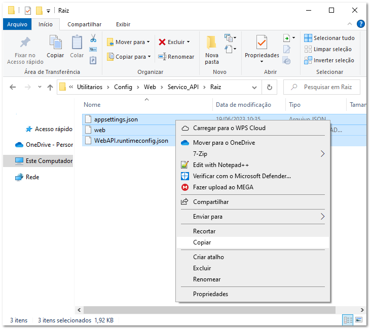 3.1.2. Instalação DotNET Hosting / FrameWork