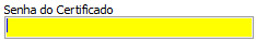 2. Informar senha do certificado