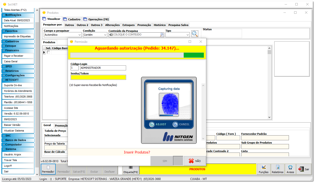 6.2.4. Liberação de Permissões