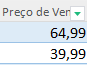 3. Preenchimento do Preço de venda 