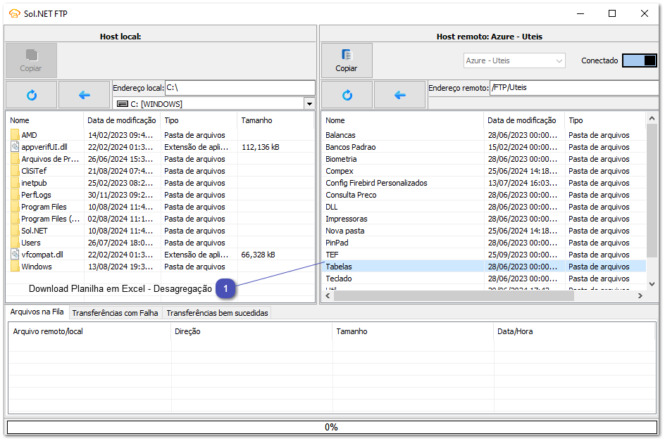 8.6.1. Preenchimento da Planilha de porcentagens