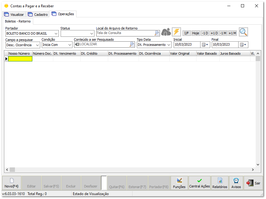 6.6.3. Retorno de registros