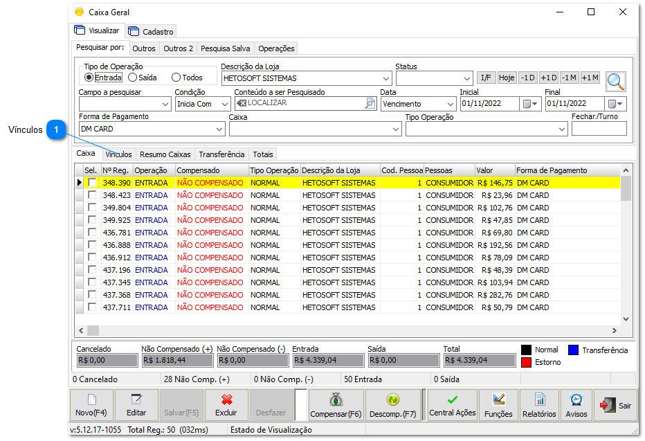 4.3.5. Salva Lucro - Funcionalidade
