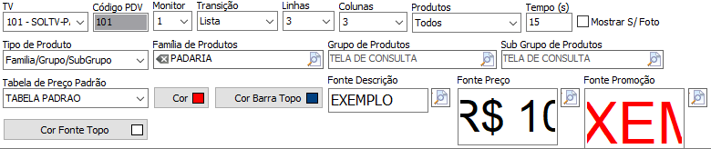 2. Exemplo de configuração: SolTV
