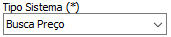3. Tipo de sistema: Busca preço