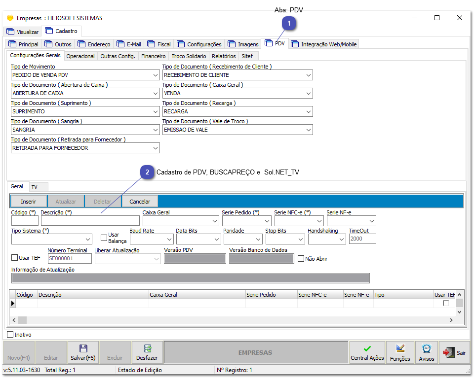2.1.1. Sol.NET - Empresas PDV