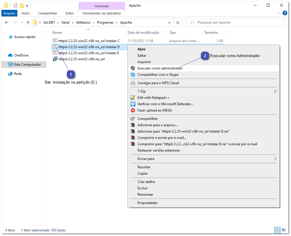 2.1.2. Sol.NET - Instalação Apache
