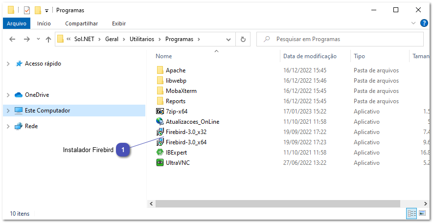 2.1. Sol.NET - Instalação padrão