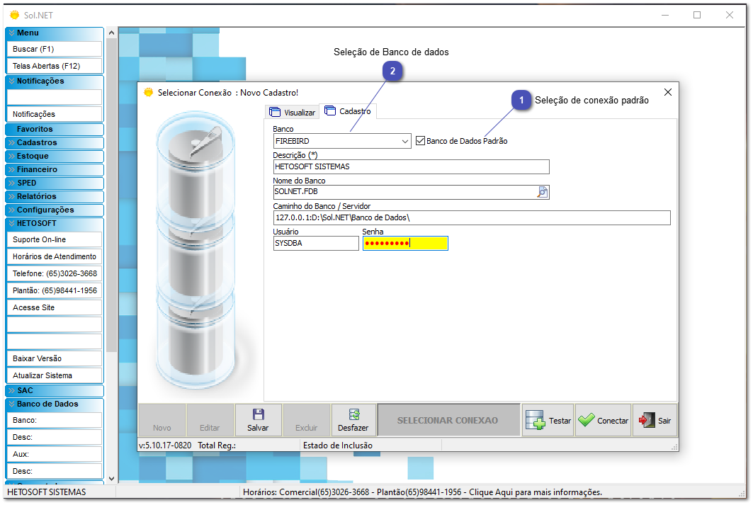 2.1. Sol.NET - Instalação padrão