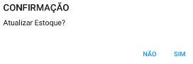 1.    Confirmação de 
atualização de estoque