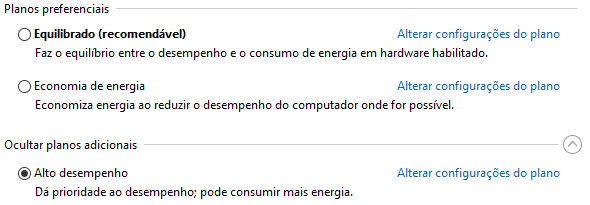 1. Plano preferenciais