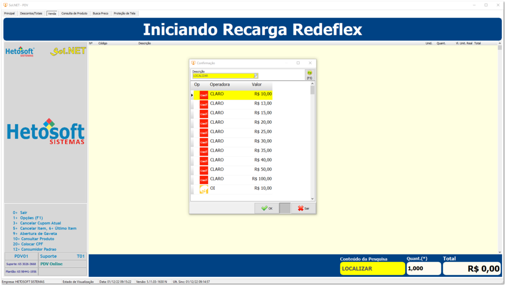 4.5.2. Sol.NET_PDV - Recarga RedeFlex