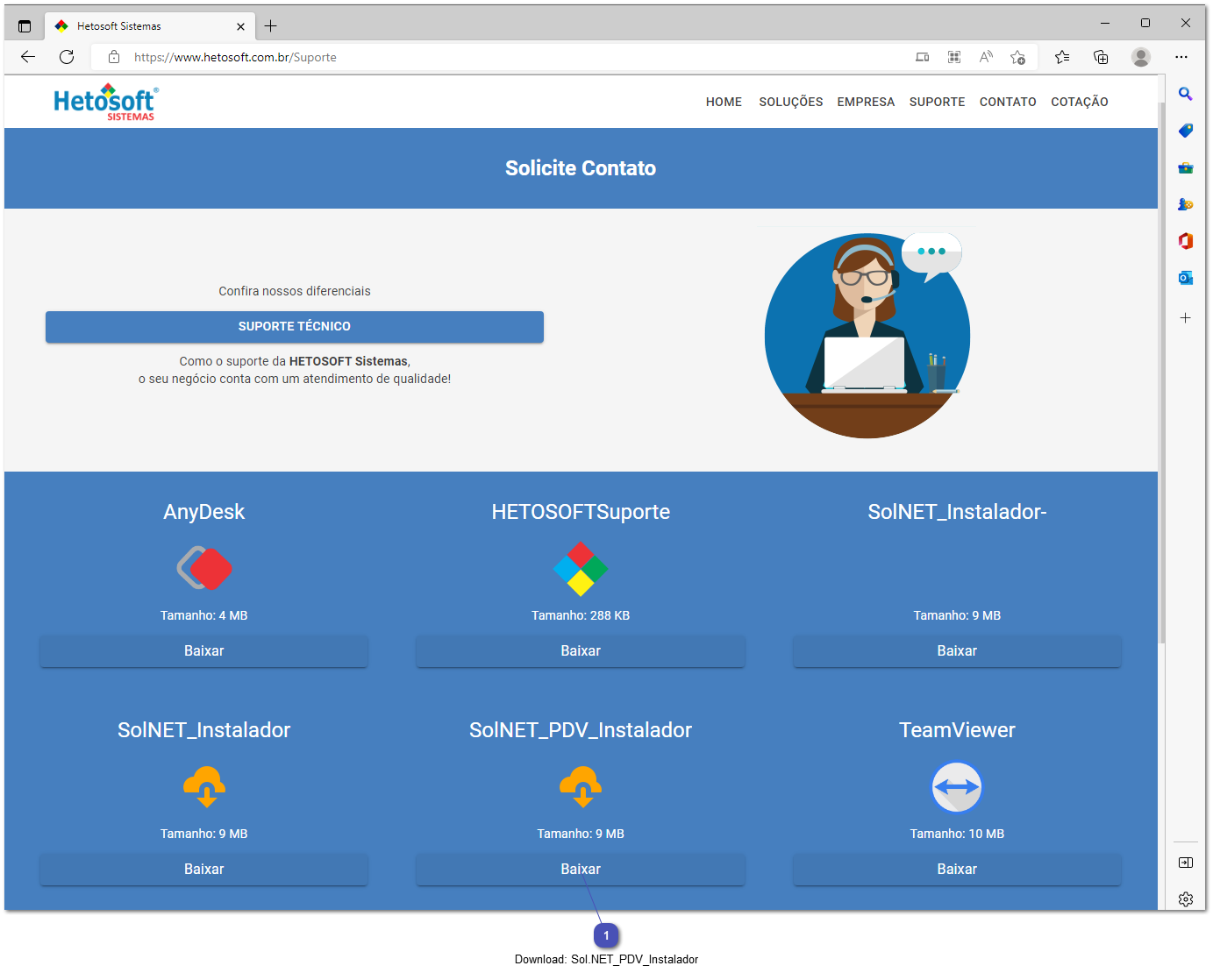 2.4. Sol.NET_SolTV - Instalação padrão
