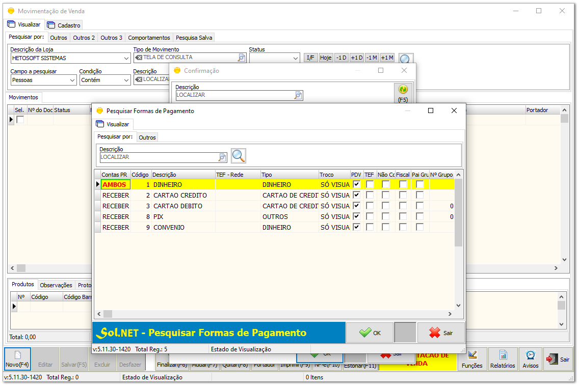 4.5.4. Sol.NET Vendas Diretas - Recarga RedeFlex